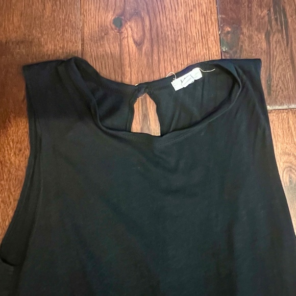 LNA SLEEVELESS ROMPER, SIZE US SMALL, BLACK - Picture 2 of 10